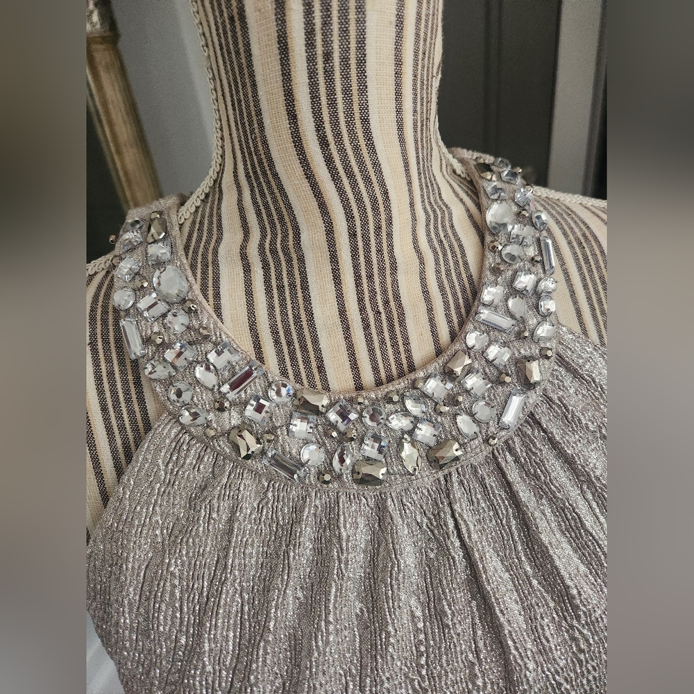 Jackie Jon Metallic Embellished Dress - Picture 7 of 12